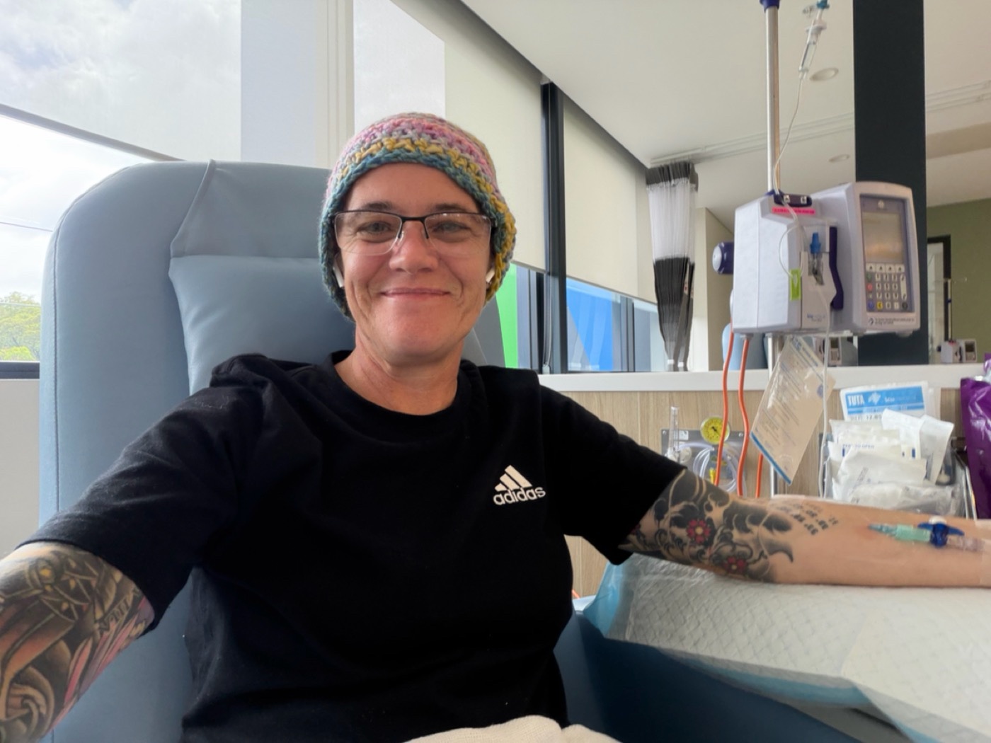 Vanessa during chemotherapy treatment